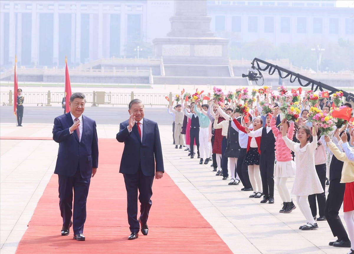 To Lam arrives at Beijing Capital International Airport on April 14, 2026, opening a four-day state visit to China
