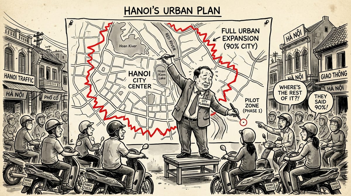 Hanoi's July Petrol Motorbike Ban Pilot: The Scope Shrank to 2% in 9 Months