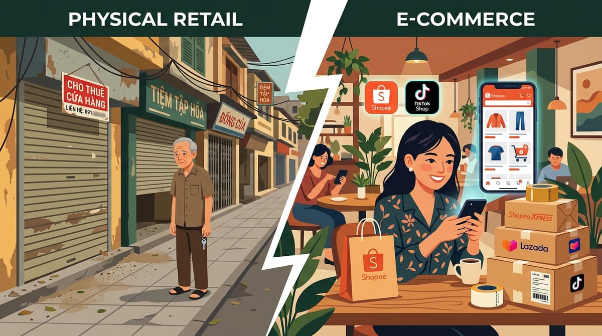 Hanoi's Empty Storefronts: Rents Have Dropped Up to 37% From 2025 Peaks and Still No One Is Renting