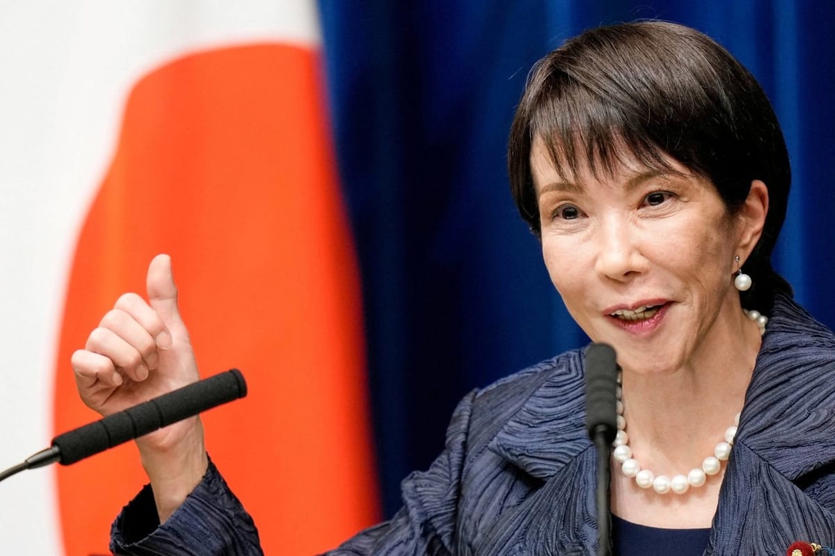 Japanese Prime Minister Sanae Takaichi arrives in Hanoi on May 1, 2026, for an official three-day visit