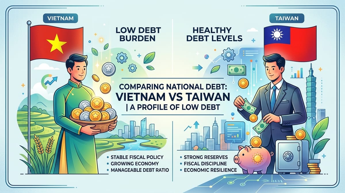 Why Do Vietnam and Taiwan Both Have Such Low Government Debt?