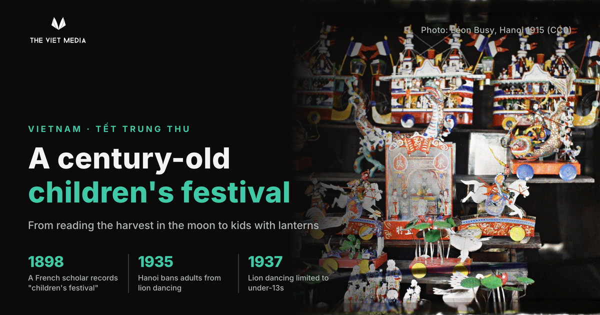 Vietnam's Mid-Autumn Festival Was Already Called "Children's Festival" More Than a Century Ago